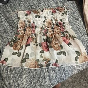 Super cute white summer tube top